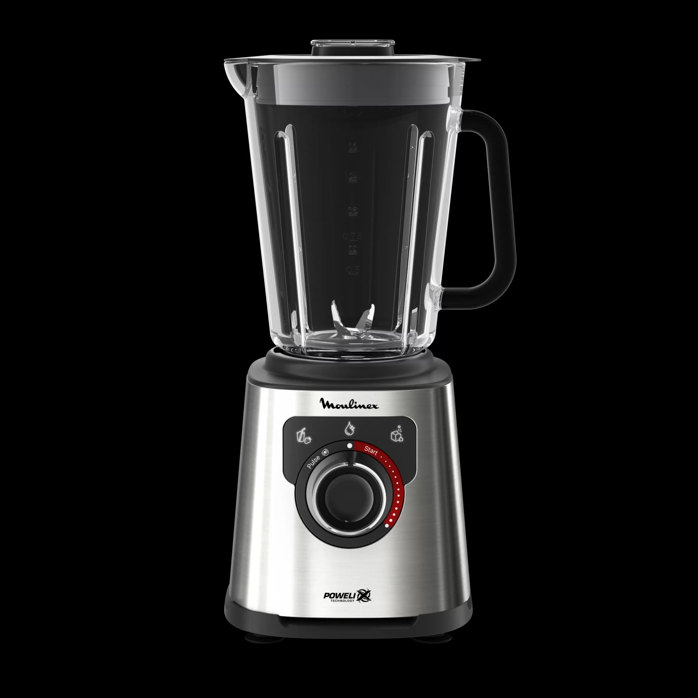 Moulinex Blenders<Blender Perfectmix+ 1200 W Zwart en Metaal