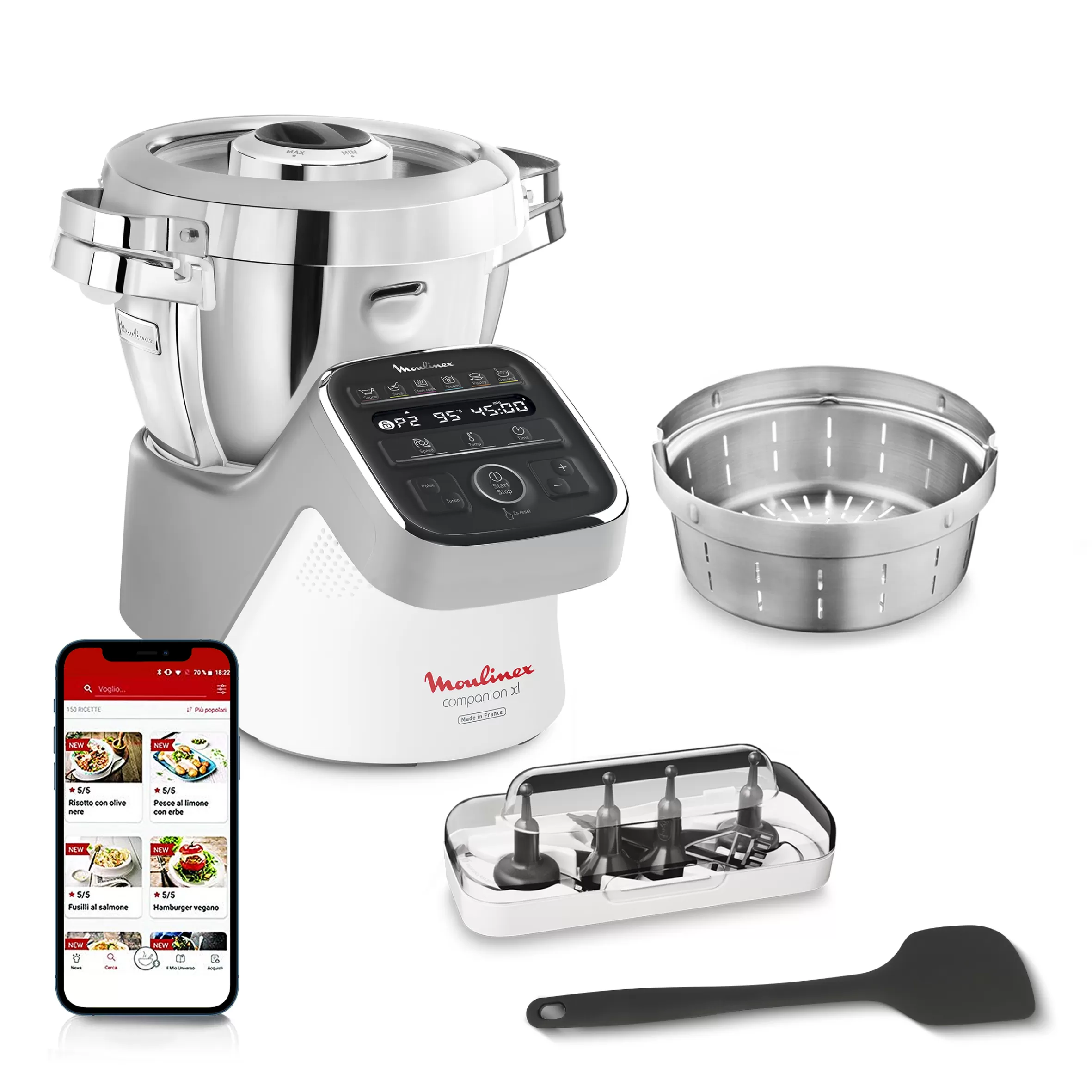 Moulinex Companion<Companion XL 1550W wit en zilver