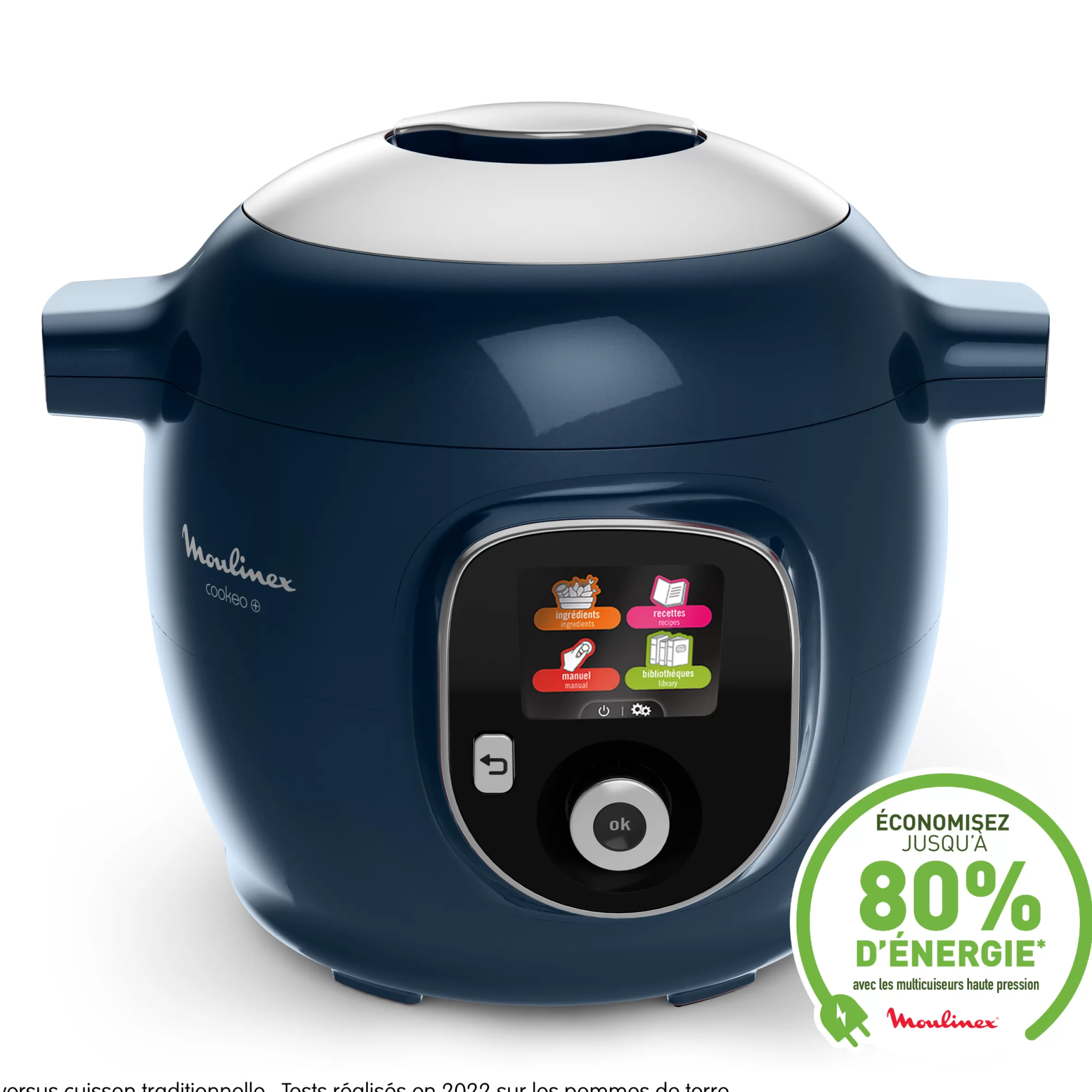 Moulinex Cookeo<Cookeo+ 150 blauwe recepten, inclusief pollepel