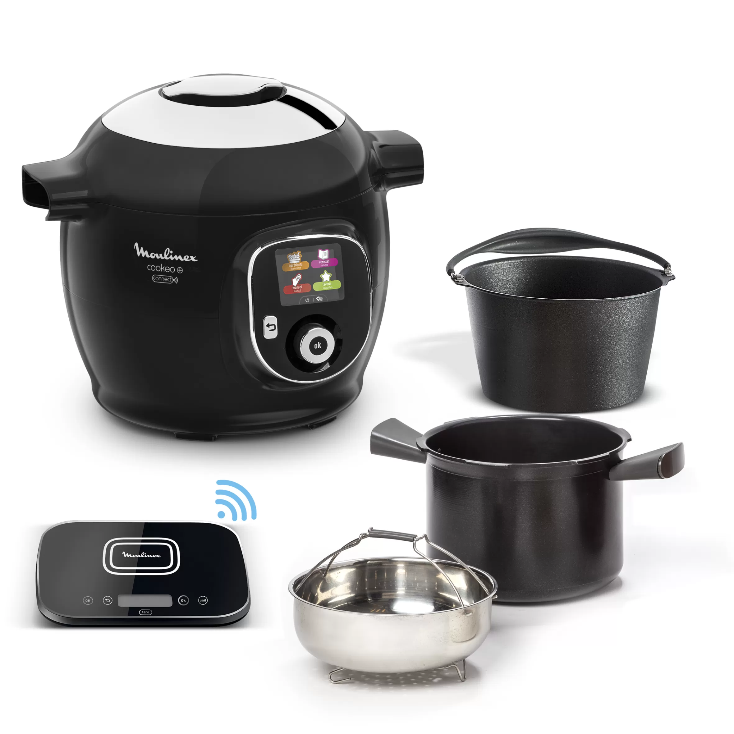 Moulinex Cookeo<Cookeo + Connect, Connected Multicooker, 6L (2/6 personen), Keukenweegschaal