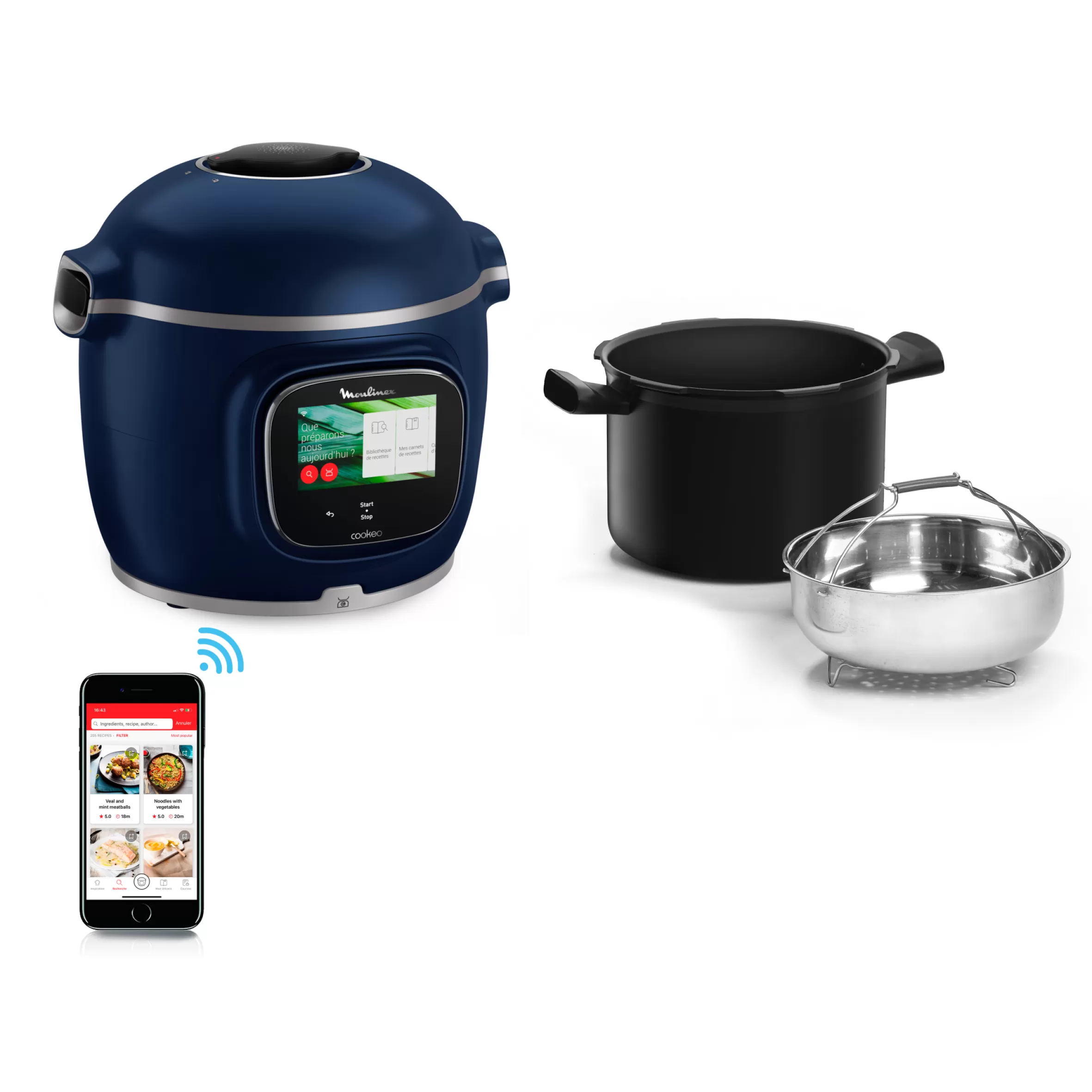 Moulinex Cookeo<Cookeo Touch Pro met geïntegreerde weegschaal