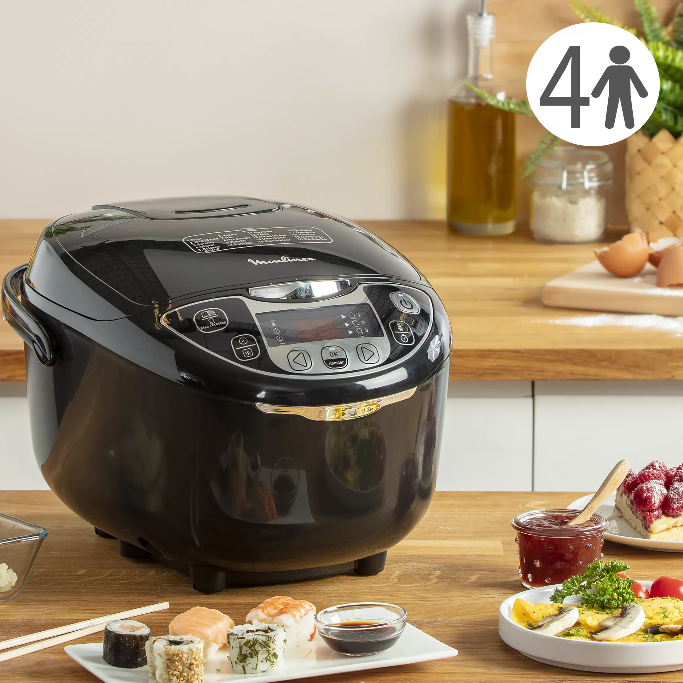 Moulinex Overige Multicookers<Fuzzy Logic Fc22+ 25-in-1 multicooker