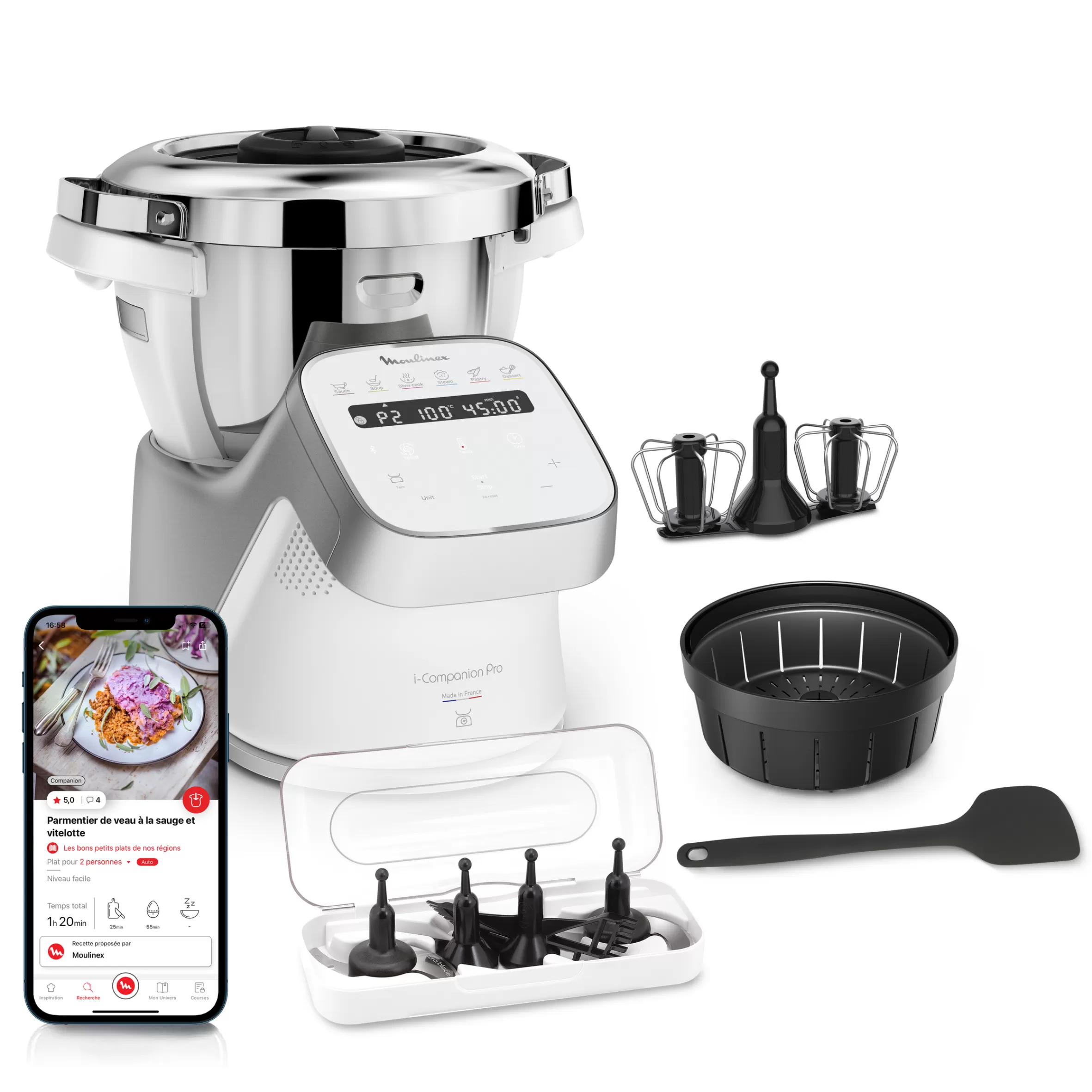 Moulinex Companion<I-Companion Pro Connected multifunctionele kookrobot