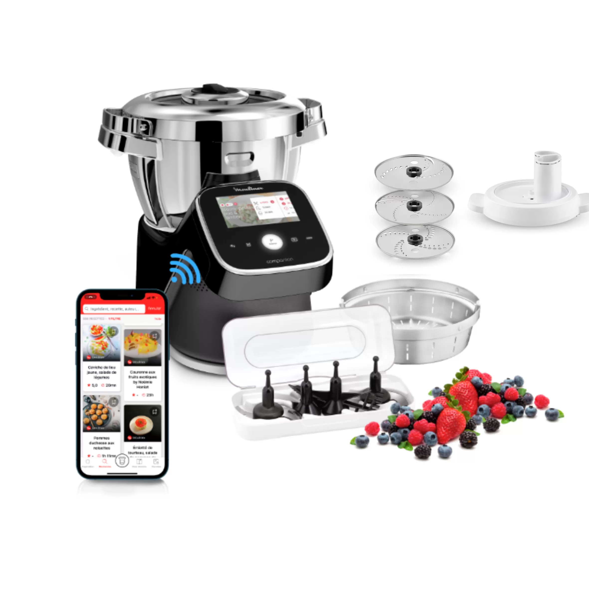 Moulinex Companion<I-Companion Touch Pro- 1550 W - Zwarte editie