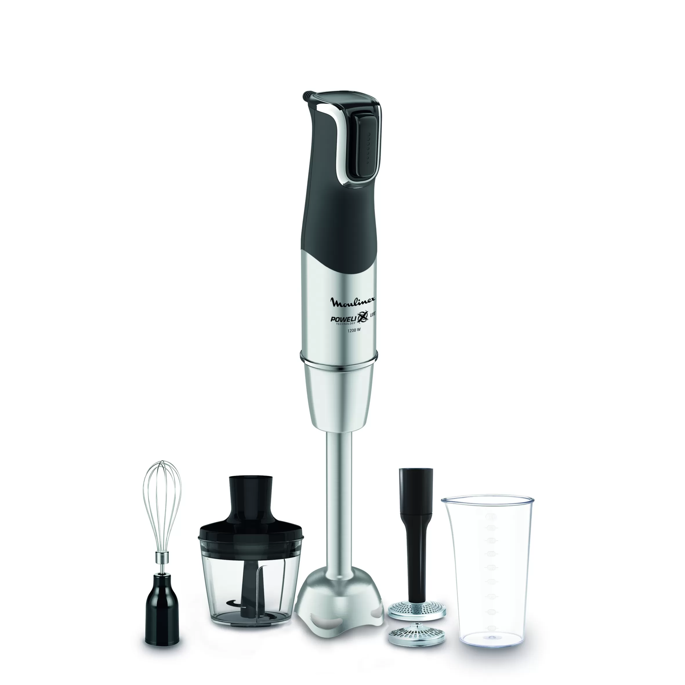 Moulinex Handblenders<Infinyforce Pro 1200 W Zilver/Zwart